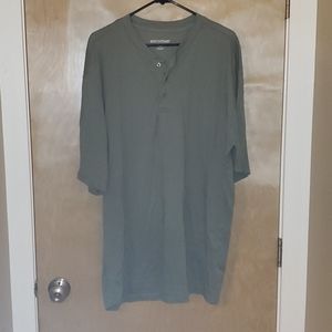 Men Long Sleeve Green Shirt